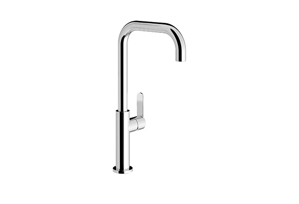 Monocomando para mesada de cocina con pico móvil.